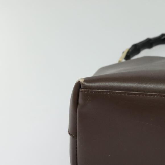 GUCCI Bamboo Shoulder Bag Leather Brown Gold 001 1553 001 1553 - Picture 10 of 16